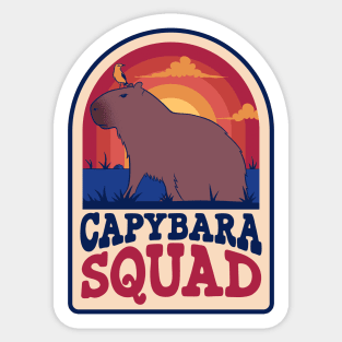 Capybara Squad Sticker